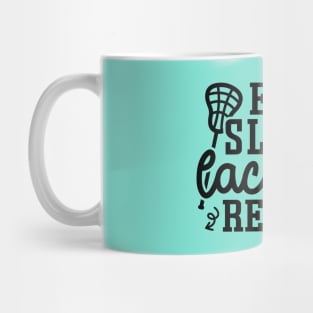 Eat Sleep Lacrosse Repeat Sport Cute Funny Mug